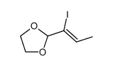 2-iodo 2(Z)-butenal ethylene glycol acetal Structure