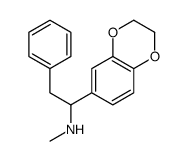 1-(2,3-dihydro-1,4-benzodioxin-6-yl)-N-methyl-2-phenylethanamine结构式