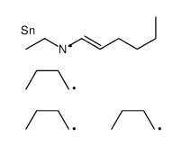 N-ethyl-2-tributylstannylhexan-1-imine Structure