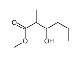 methyl 3-hydroxy-2-methylhexanoate结构式
