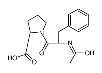 (2S)-1-[(2S)-2-acetamido-3-phenylpropanoyl]pyrrolidine-2-carboxylic acid Structure