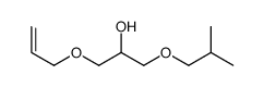 1-(2-methylpropoxy)-3-prop-2-enoxypropan-2-ol结构式