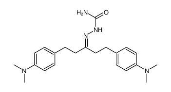 1,5-bis-(4-dimethylamino-phenyl)-pentan-3-one semicarbazone结构式