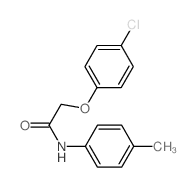 Acetamide, 2-(4-chlorophenoxy)-N-(4-methylphenyl)-结构式