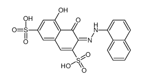 4,5-二羟基-3-(1-萘氮杂)-2,7-萘二磺酸结构式