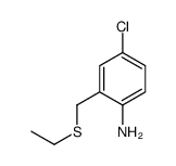 4-chloro-2-(ethylsulfanylmethyl)aniline Structure