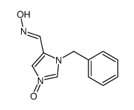 N-[(3-benzyl-1-oxidoimidazol-1-ium-4-yl)methylidene]hydroxylamine Structure