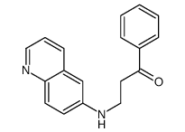 1-phenyl-3-(quinolin-6-ylamino)propan-1-one结构式