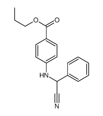propyl 4-[[cyano(phenyl)methyl]amino]benzoate结构式