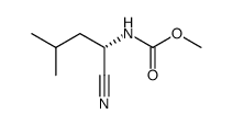 (S)-methyl (1-cyano-3-methylbutyl)carbamate结构式