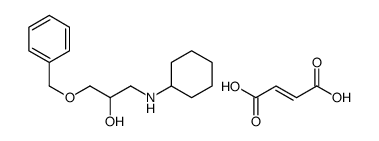 (E)-but-2-enedioic acid,1-(cyclohexylamino)-3-phenylmethoxypropan-2-ol结构式