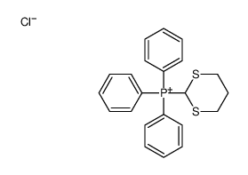 1,3-dithian-2-yl(triphenyl)phosphanium,chloride Structure