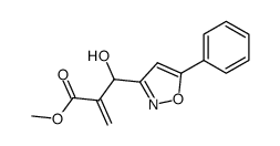 2-[hydroxy-(5-phenylisoxazol-3-yl)methyl]acrylic acid methyl ester Structure