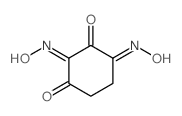 1,2,3,4-Cyclohexanetetrone,1,3-dioxime结构式