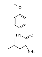(2S)-2-amino-N-(4-methoxyphenyl)-4-methylpentanamide结构式