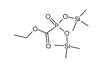 bis(trimethylsilyl)(ethoxycarbonyl)phosphonate结构式