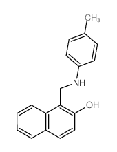 2-Naphthalenol,1-[[(4-methylphenyl)amino]methyl]-结构式