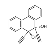 trans-9,10-Diethynyl-9,10-dihydroxy-9,10-dihydrophenanthrene Structure