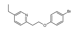 2-[2-(4-溴苯氧基)乙基]-5-乙基吡啶氢硫酸盐盐结构式