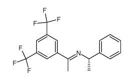 (S,E)-N-(1-(3,5-bis(trifluoromethyl)phenyl)ethylidene)-1-phenylethanamine结构式