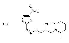 5-nitro-2-furaldehyde O-[3-(2,6-dimethylpiperidino)-2-hydroxypropyl]oxime monohydrochloride Structure