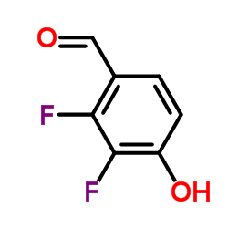 2,3-Difluoro-4-hydroxybenzaldehyde Structure