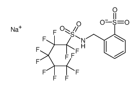 sodium [[[(undecafluoropentyl)sulphonyl]amino]methyl]benzenesulphonate结构式