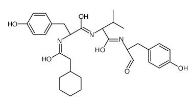 (2S)-2-[[(2S)-2-[(2-cyclohexylacetyl)amino]-3-(4-hydroxyphenyl)propanoyl]amino]-N-[1-(4-hydroxyphenyl)-3-oxopropan-2-yl]-3-methylbutanamide结构式