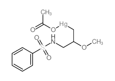 acetyloxy-[3-(benzenesulfonamido)-2-methoxypropyl]mercury Structure
