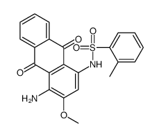 N-[(4-Amino-9,10-dihydro-3-methoxy-9,10-dioxoanthracen)-1-yl]-2-methylbenzenesulfonamide结构式