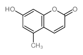 2H-1-Benzopyran-2-one,7-hydroxy-5-methyl- Structure