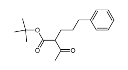 tert-butyl 2-acetyl-5-phenylpentanoate Structure