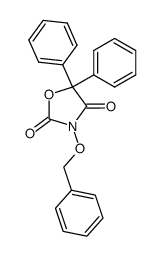 3-Benzyloxy-5,5-diphenyloxazolidine-2,4-dione结构式