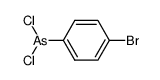 p-bromophenylarsine dichloride Structure