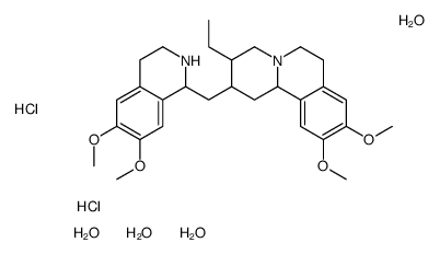 Emetine dihydrochloride tetrahydrate结构式