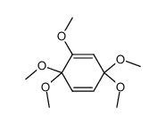 2-methoxy-3,3,6,6-tetramethoxy-1,4-cyclohexadiene结构式