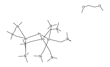 tris[tris(trimethylsilylmethyl)stannyl]praseodymium*1,2-dimethoxyethane结构式