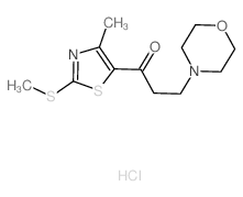 1-(4-Methyl-2-(methylthio)-1,3-thiazol-5-yl)-3-(4-morpholinyl)-1-propanone结构式