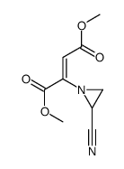 dimethyl 2-(2-cyanoaziridin-1-yl)but-2-enedioate Structure