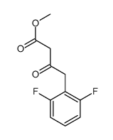 Benzenebutanoic acid, 2,6-difluoro-b-oxo-, Methyl ester Structure