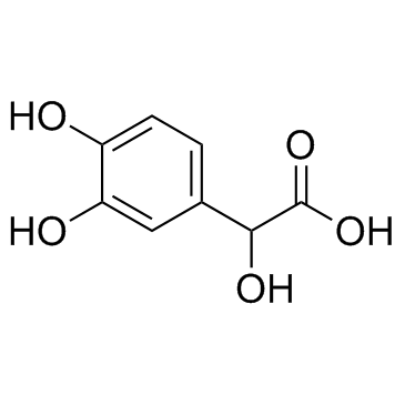 DL-3,4-二羟基扁桃酸结构式