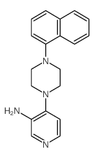 4-(4-naphthalen-1-ylpiperazin-1-yl)pyridin-3-amine结构式