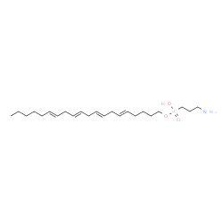 5,8,11,14-eicosatetraenyl (3-aminopropyl)phosphonate结构式