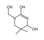 4-hydroxy-1-(hydroxymethyl)-5,5-dimethyl-1,3-diazinan-2-one结构式
