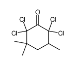 2,2,6,6-tetrachloro-3,3,5-trimethylcyclohexanone Structure