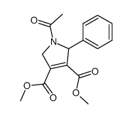 1-Acetyl-2-phenyl-2,5-dihydro-1H-pyrrole-3,4-dicarboxylic acid dimethyl ester Structure