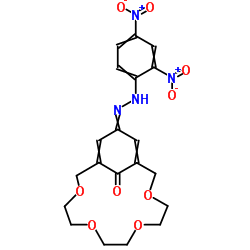 15-冠-4[4-(2,4-二硝基苯偶氮)苯酚]结构式