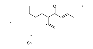 5-(1-trimethylstannylethenyl)non-2-en-4-one Structure