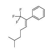 (1,1,1-trifluoro-6-methylhept-2-en-2-yl)benzene Structure