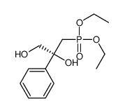 (2R)-3-diethoxyphosphoryl-2-phenylpropane-1,2-diol Structure